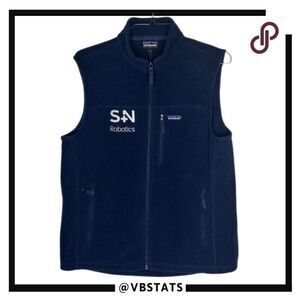 Patagonia Men's Midnight Nav Synchilla Fleece Vest Full Zip W/LOGO Size Large